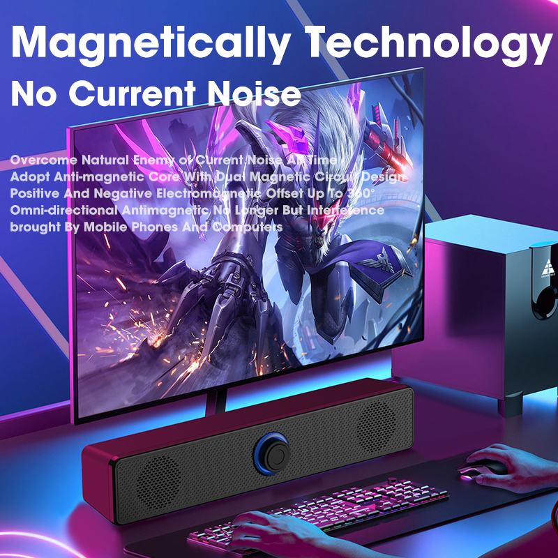 New` Surround Sound Bar Wired Computer Speakers Stereo Subwoofer Soundbar For Desktop Laptop PC TV Mini Speaker Home Theater pc speaker speaker for pc desktop bluetooth speakers with subwoofer bluetoo